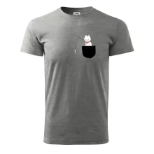 Mačka s rybou vo vrecku