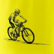 MTB kreslený cyklista