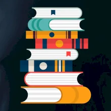 Knihy flat design Knihy flat design