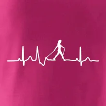 EKG nordic walking žena