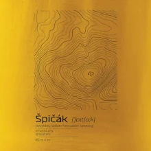 Špičák - vrstevnice v obdĺžniku