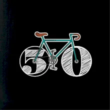 Narodeniny 50 rokov na bicykli