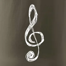 Husľový kľúč kreslený Husľový kľúč kreslený