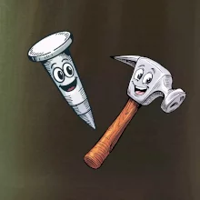 Parové tričko - Kladivo a klinec