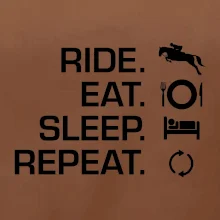 Ride Eat Sleep Repeat Kôň