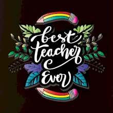 Farebné ceruzky best teacher ever