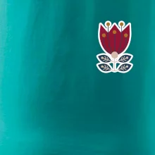 Folklór na prsníku kvetina štvorlistá