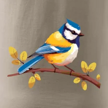 Sýkorka modrinka kreslená