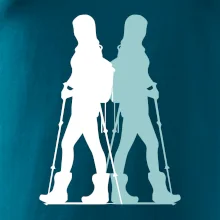 Nordic walking figúry - žena