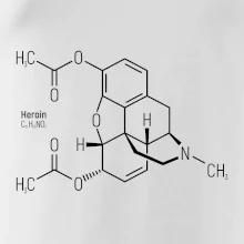 Molekulárna štruktúra Heroín Molekulárna štruktúra Heroín