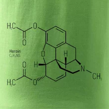 Molekulárna štruktúra Heroín