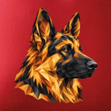 Německý ovčák - geometrická hlava