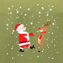 Tancujúci Santa a sob