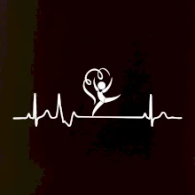 EKG moderná gymnastika stuha