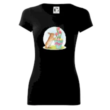 Veľkonočný zajačik tulipány