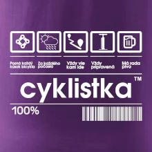 Čiarový kód - cyklistka