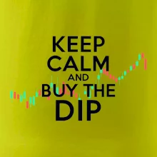 Zelenočervený graf Keep Calm and Buy the Dip