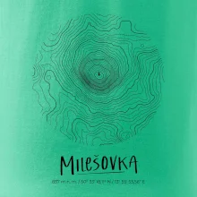 Milešovka - vrstevnice v kruhu