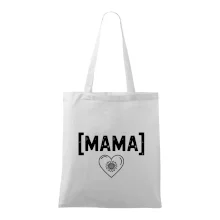 Mama nápis a srdce a slnečnice