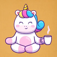 Yoga - jednorožec káva