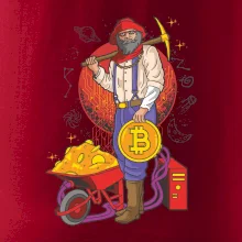 Baník ťaží Bitcoiny