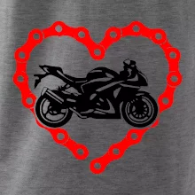 Moto srdce reťaz - superšport