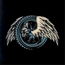 Moto koleso s krídlami