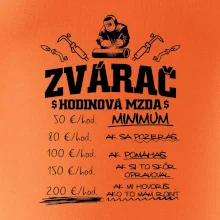 Hodinová mzda zvárač