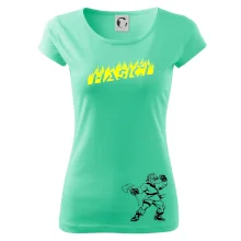 Hasič stojaci - nápis hasiči - Veľký nápis na chrbte