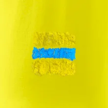 Turistická Cyklo značka - žlto modrá