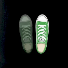 Párové topánky - zelené