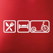 Eat sleep kolobežka veľké a malé koleso Eat sleep kolobežka veľké a malé koleso