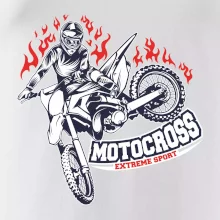 Motocross extreme sport fire