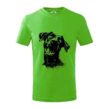 Čiernobiela karikatúra Labrador tmavý