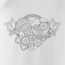 Steampunk srdce kreslené Steampunk srdce kreslené