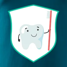 Zúbok na prsníku - zubná kefka