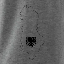 Albánsko obrys mapa