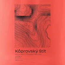 Kôprovský štít - vrstevnice v obdĺžniku
