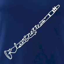 Klarinet nápis Klarinet nápis