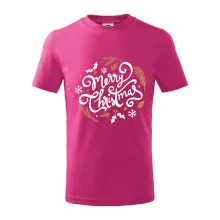 Merry christmas - nápis guľatý