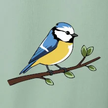 Sýkorka modrinka na vetve