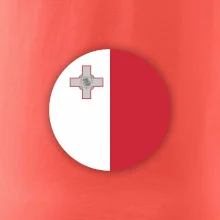 Vlajka Malta okrúhla veľká