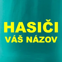 Hasiči - žltý nápis - váš názov zboru