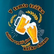 V tomto tričku môžem vypiť piva koľko chcem