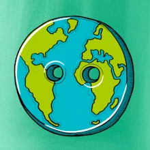 Planéta krajiny gombík (Pecka design)