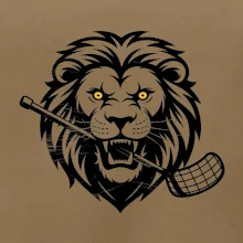 Floorball - Lev s hokejkou v tlamě