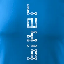 Biker nápis na výšku reťaz