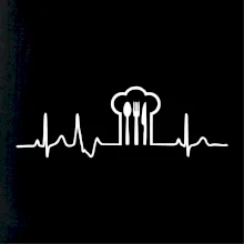 EKG kuchár čiapky a príbory