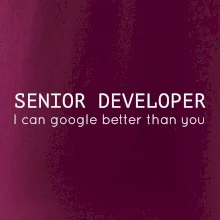 Senior developer google better than you