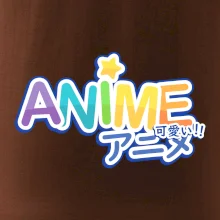 Anime nápis dúhový